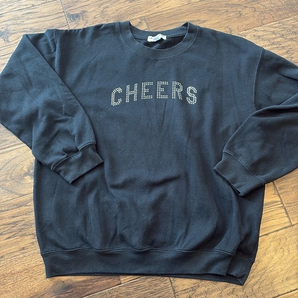Sub_Urban Riot Tops - Sub_Urban Riot rhinestone CHEERS sweatshirt